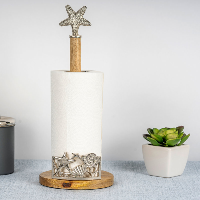 Highland Dunes Wooden Kitchen Freestanding Paper Towel Holder & Reviews